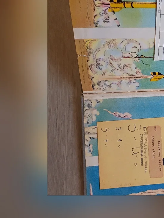 Vintage children's book: Rocket Rider, by Evelyn MacLaren (1954) Hard Cover Book - Picture 4 of 15